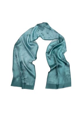 دستمال گردن آبی زنانه ابریشم Vissona - کد 792419981