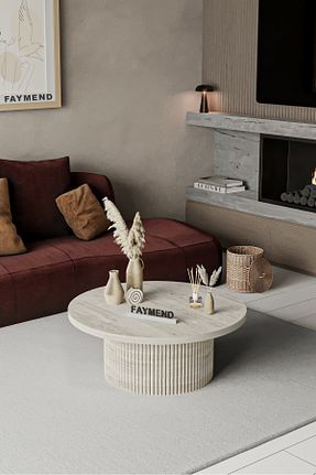 میز جلو مبلی طوسی MDF FAYMEND - کد 937271079