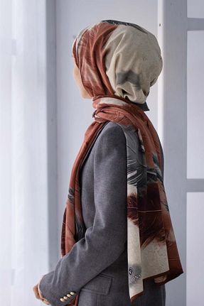 شال صورتی زنانه Medine İpeği Vissona - کد 875846748