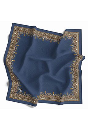 روسری سرمه ای پلی استر VİOLLA - کد 881824680