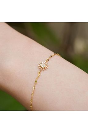 دستبند طلا زرد زنانه 14 عیار Bayar Gold - کد 937507916