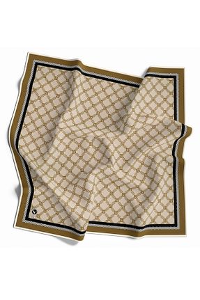 روسری بژ پلی استر VİOLLA - کد 886626964