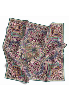 روسری آبی پلی استر VİOLLA - کد 889833055