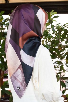 روسری بنفش پلی استر VİOLLA - کد 886371051