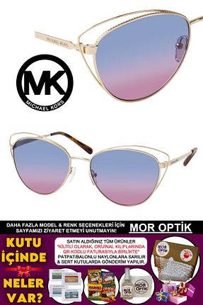 عینک آفتابی طلائی زنانه UV400 Michael Kors - کد 783323082