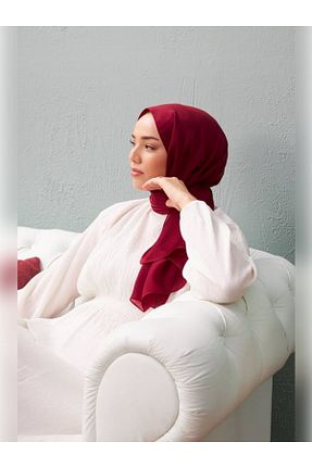شال زرشکی زنانه پنبه پلی استر Silk Home - کد 937521998