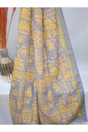 شال طوسی زنانه پنبه ای GÇA Moda - کد 937529209