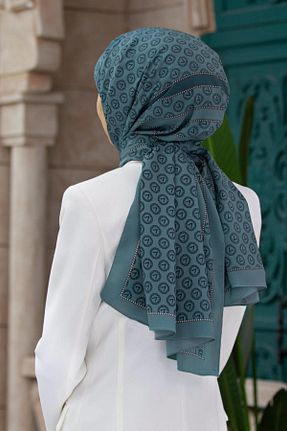 شال سبز زنانه Medine İpeği Vissona - کد 888815355