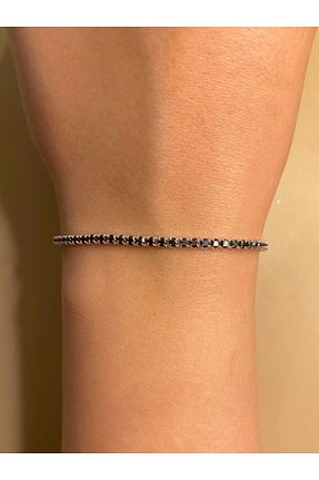 دستبند نقره طوسی مردانه 925 عیار bymissmücevherat - کد 937530949