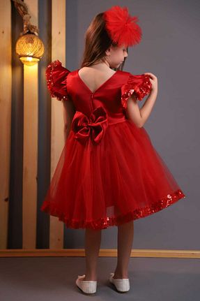 لباس قرمز بچه گانه بافتنی Retro Women - کد 903814070