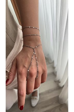 دستبند استیل (فولاد) طوسی استیل (فولاد) Fasion Jewelry - کد 937708106