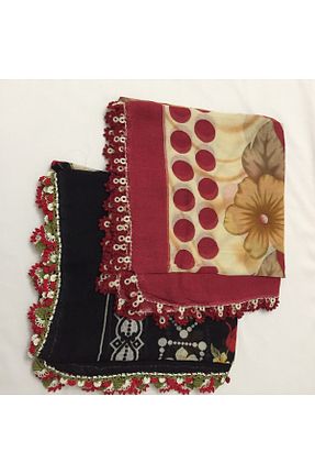 روسری رنگی پنبه پلی استر PİNA HEDİYELİK AKSESUAR - کد 930027569