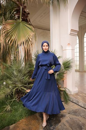 لباس حجاب سرمه ای زنانه رگولار ALPARYA - کد 927704482