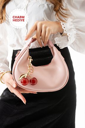 کیف دوشی صورتی زنانه چرم مصنوعی Night - کد 937585404