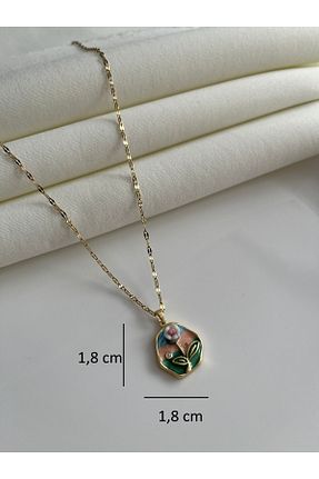 گردنبند استیل ( فولاد ) زرد استیل ضد زنگ Nilsu Jewellery Accessory - کد 937584693