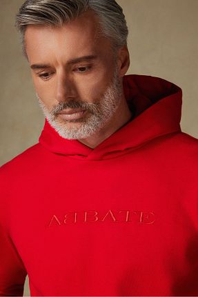 سوئیشرت قرمز مردانه ساده Abbate - کد 937592983