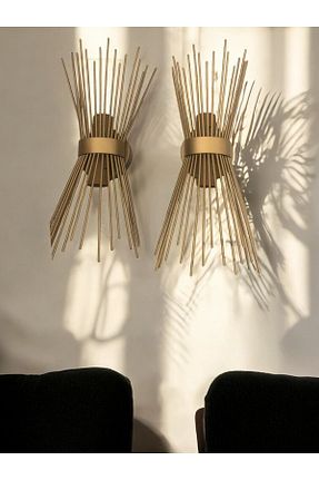 چراغ دیواری طلائی فلزی OSC HOME - کد 738561971