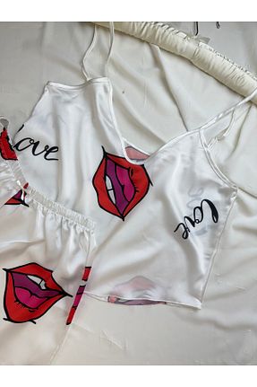 ست لباس راحتی نباتی زنانه ساده ROZENİN LINGERIE - کد 937608518