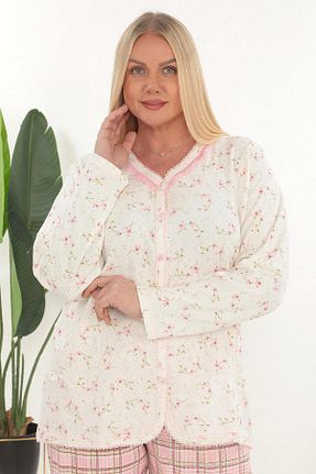 ست لباس راحتی سایز بزرگ رنگی زنانه %100 پنبه Etoile - کد 786242356