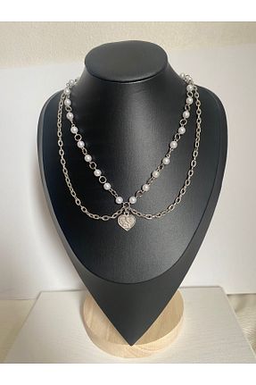 گردنبند جواهر سفید زنانه مروارید COLLECTİON - کد 937710309