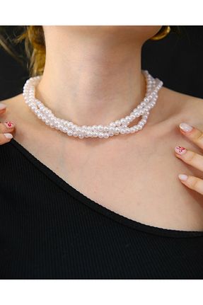 گردنبند مروارید سفید MARCİELO Accessories - کد 937704239