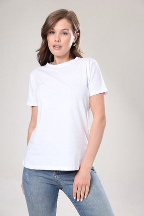 تیشرت سفید زنانه Relaxed Tight Lady - کد 743970342
