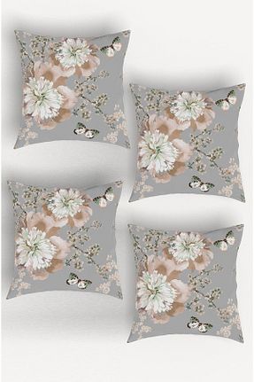 کوسن و روکش کوسن طوسی مخمل MUN HOME - کد 471678715