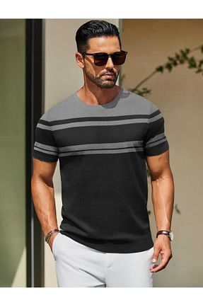تیشرت مشکی مردانه اسلیم فیت youknitwear you - کد 937726983