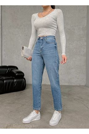 شلوار جین آبی زنانه رگولار EsSo butik - کد 929729832