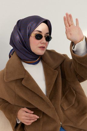 روسری سرمه ای İpek Tivil Silk Home - کد 937731569
