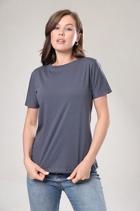 تیشرت طوسی زنانه Relaxed Tight Lady - کد 743970352