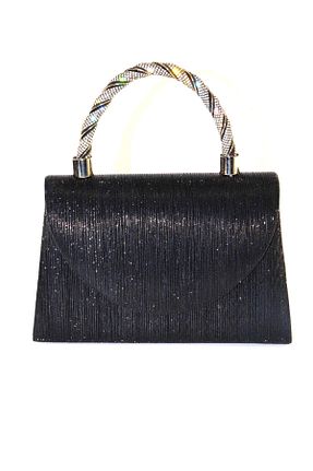 کیف مجلسی مشکی زنانه پارچه ای KEEBA - کد 937736093