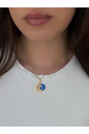 گردنبند استیل ( فولاد ) آبی استیل (فولاد) Amor fati - کد 937772897