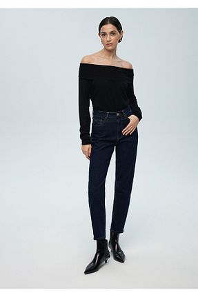 شلوار جین سرمه ای زنانه پاچه تنگ Mavi - کد 872827638