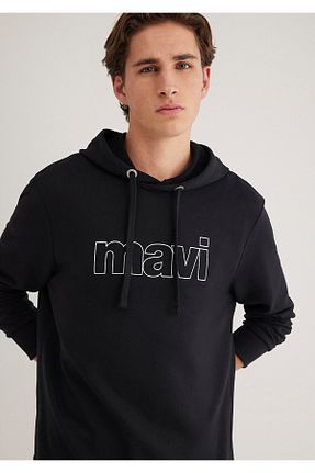 سوئیشرت مشکی مردانه چاپی Mavi - کد 162848618