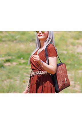 کیف پستچی سبز زنانه پارچه ای Şaşıkedi - کد 906241264