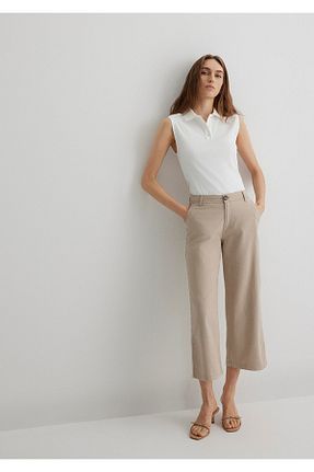 شلوار بژ زنانه پنبه ای Mavi - کد 926542678