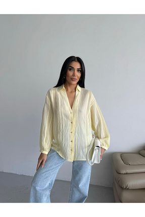 پیراهن زرد زنانه گشاد pelish - کد 937805421