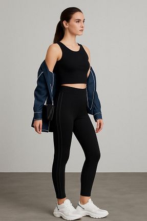 ساق شلواری مشکی زنانه بافتنی Grenj Fashion - کد 74131094
