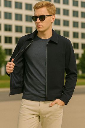 کاپشن مشکی مردانه رگولار Boymen - کد 937813950