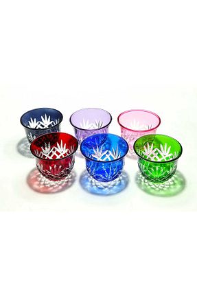 لیوان رنگی شیشه Kristal Market - کد 937828567