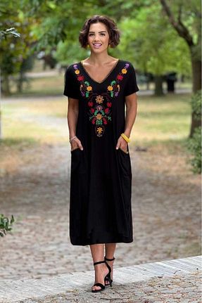 لباس مشکی زنانه بافتنی Nevin Kaya Moda - کد 840222412