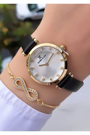 ساعت مچی طلائی زنانه 37 میلی متر Daniel Klein - کد 840920384
