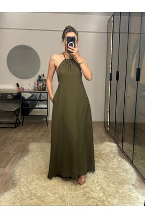 لباس خاکی زنانه بافتنی NET OF NOT - کد 937837054