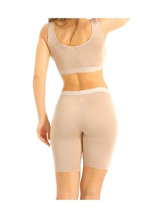 ساق شلواری اسپرت بژ زنانه بافتنی İVY GARDEN - کد 818591358