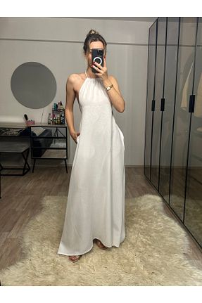 لباس سفید زنانه بافتنی NET OF NOT - کد 937837283