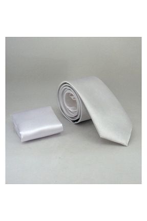 کراوات سفید مردانه میکروفیبر Gaffy - کد 6701600