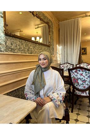 شال خاکی زنانه ویسکون Mooncorn - کد 924644257