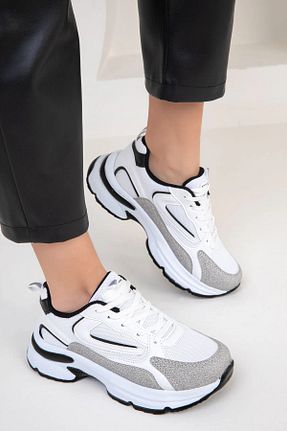 کفش اسنیکر مشکی زنانه بند دار Dark Shoes - کد 775466563
