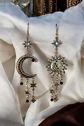گوشواره جواهر طلائی زیرکن MIRADA JEWELRY - کد 928481563